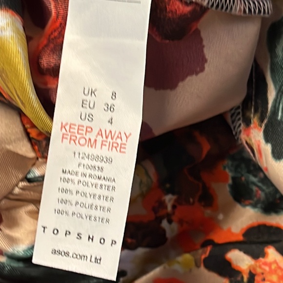 Topshop Spaghetti Strap Dress (4) NWOT - Picture 5 of 6